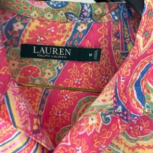 Lauren Ralph Lauren Multicolor Paisley Blouse/swim cover up